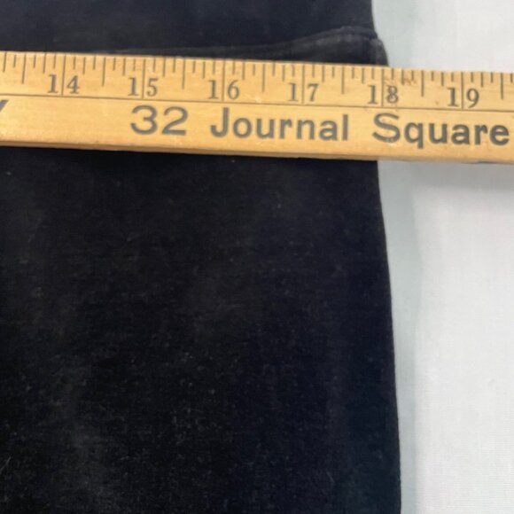 Talbots Sweatpants Black Velour Pull On Pants Wide Leg Adj Waist Womens XL - Picture 6 of 8